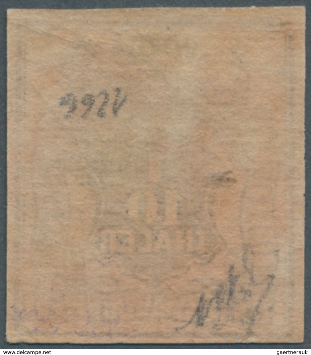 Hannover - Marken Und Briefe: 1856, 1/10 Th./2 Sgr. Schwarz Mit Orangelbem Netzwerk, Farbfrisch Und - Hannover