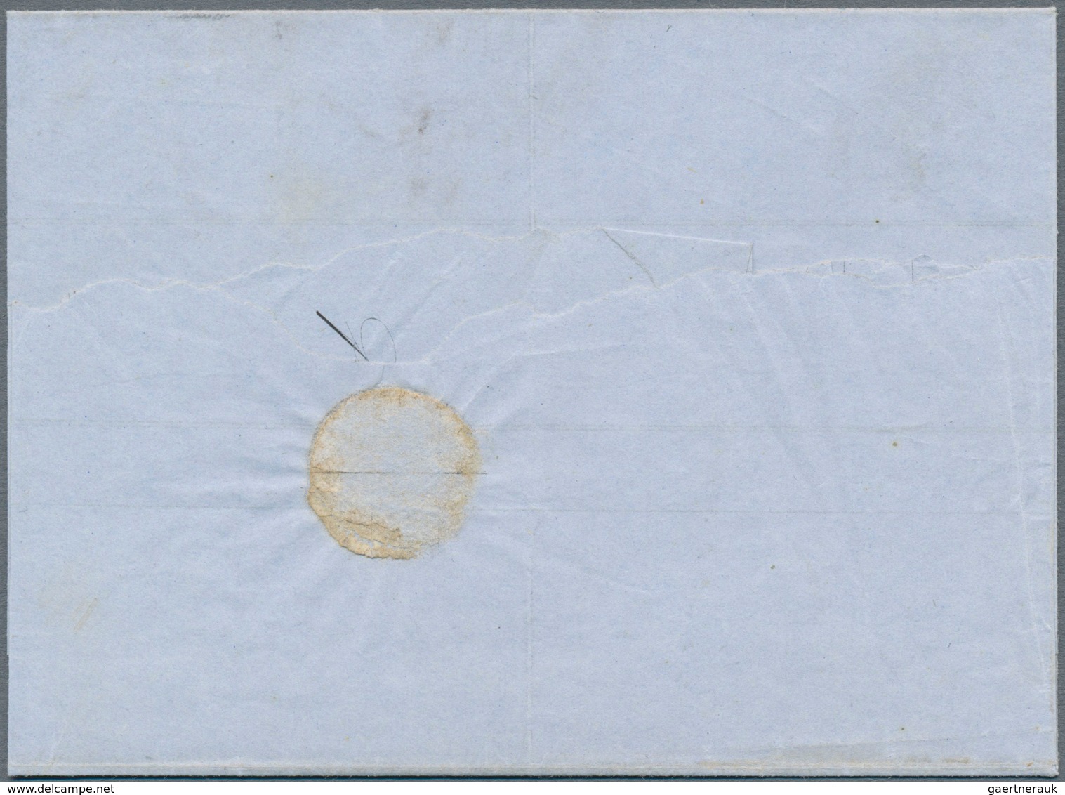 Oldenburg - Marken Und Briefe: 1852: ⅓ Sgr. Schwarz Auf Gelbgrün, Brief Mit Waagerechtem Dreierstrei - Oldenburg
