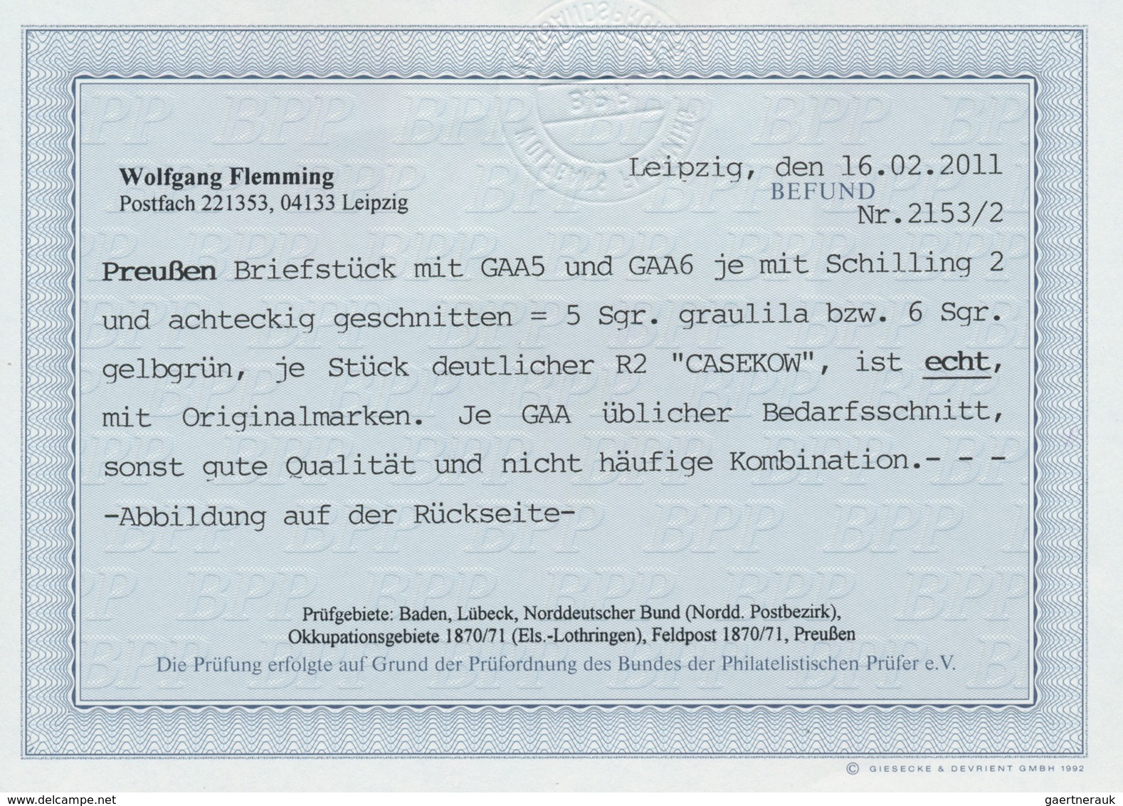 Preußen - Ganzsachenausschnitte: 1851: Ganzsachenausschnitt 5 Sgr Und 6 Sgr, Je Achteckig Geschnitte - Other & Unclassified