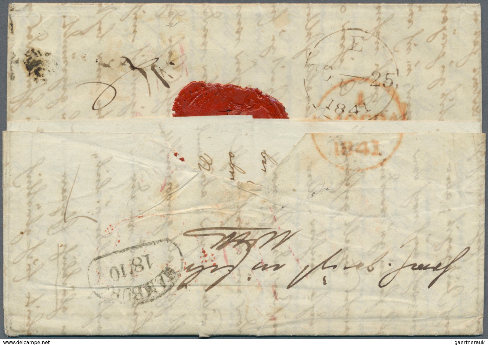 Preußen - Besonderheiten: 1841: Zweitältester Brief Aus Preußen Mit Einer Briefmarkenfrankatur : Vol - Altri & Non Classificati