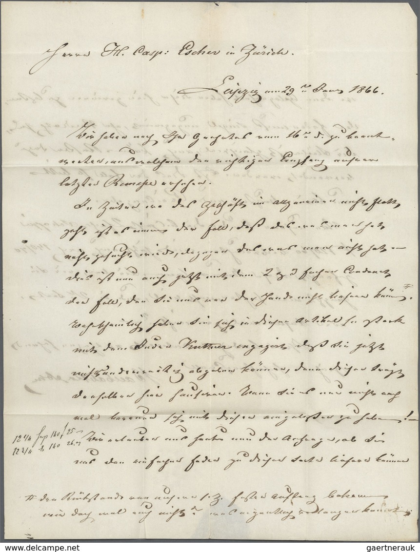 Sachsen - Marken Und Briefe: 1863, Zweimal Wappen 2 Ngr. Blau Auf Frischem Luxus-Faltbrief Mit K2 "L - Sachsen