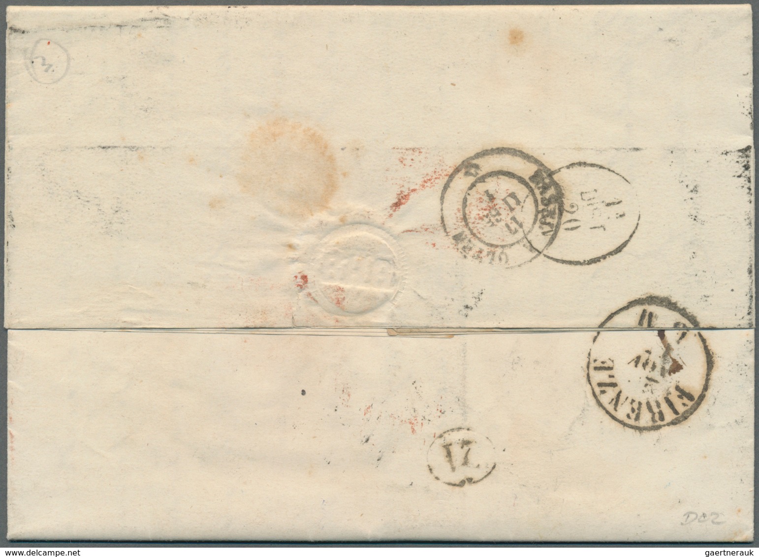 Thurn & Taxis - Marken Und Briefe: 1859/65 Ziffern 15 Kr. Braunpurpur Und 6 Kr. Blau, Unzentrisch Du - Other & Unclassified