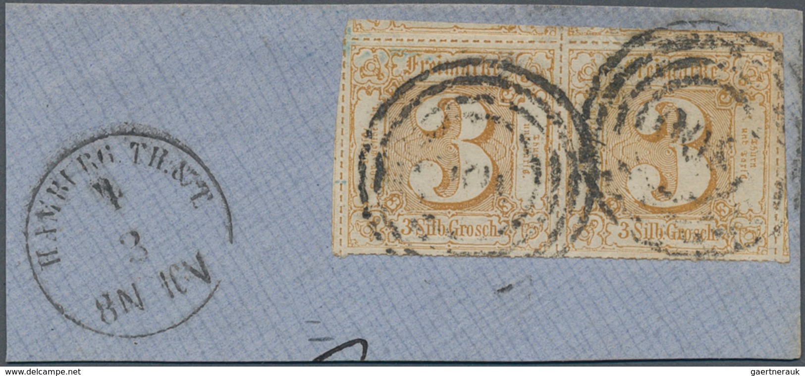 Thurn & Taxis - Marken Und Briefe: 1866: 5 Sgr Ockerbraun, Waagerechtes Paar, Allseits Vollständiger - Otros & Sin Clasificación