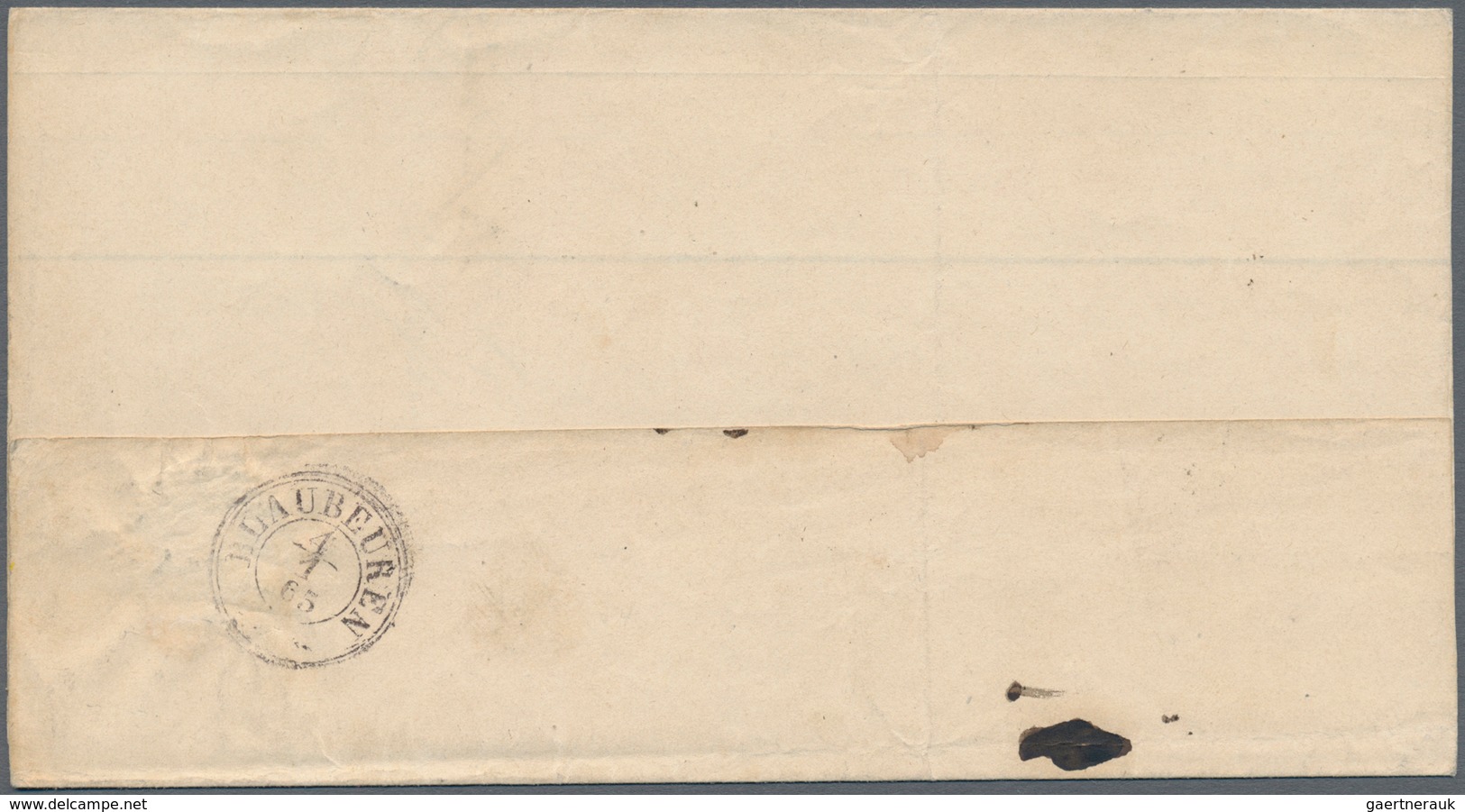 Württemberg - Marken Und Briefe: 1851, Luxus-Briefstück Mit Ziffern 3 Kr. + 9 Kr. Und ZWEI IDEALEN Z - Altri & Non Classificati