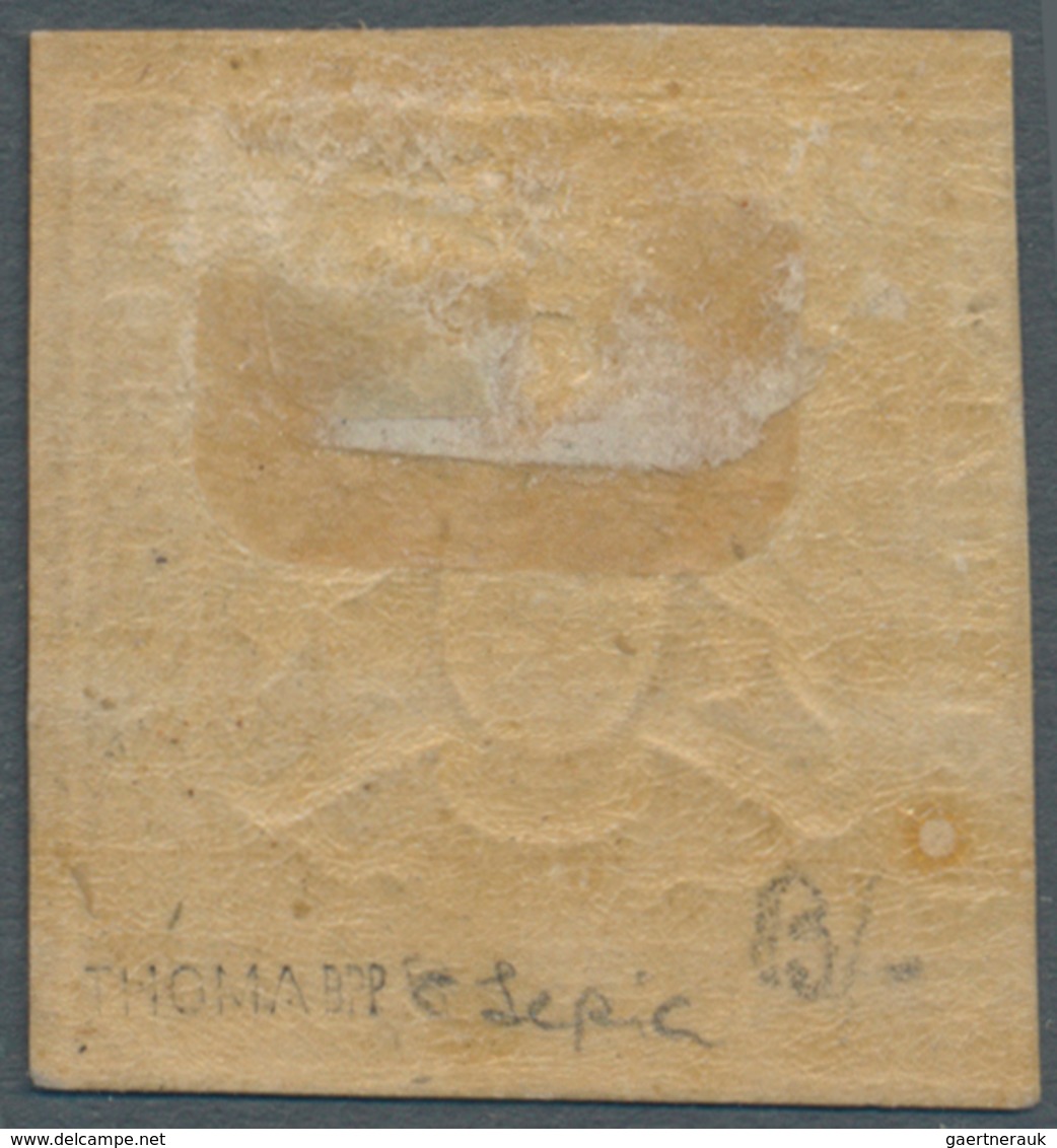 Württemberg - Marken Und Briefe: 1857, Wappen 1 Kr. Dunkelbraunocker (sephia, Graustichig) Mit Seide - Altri & Non Classificati