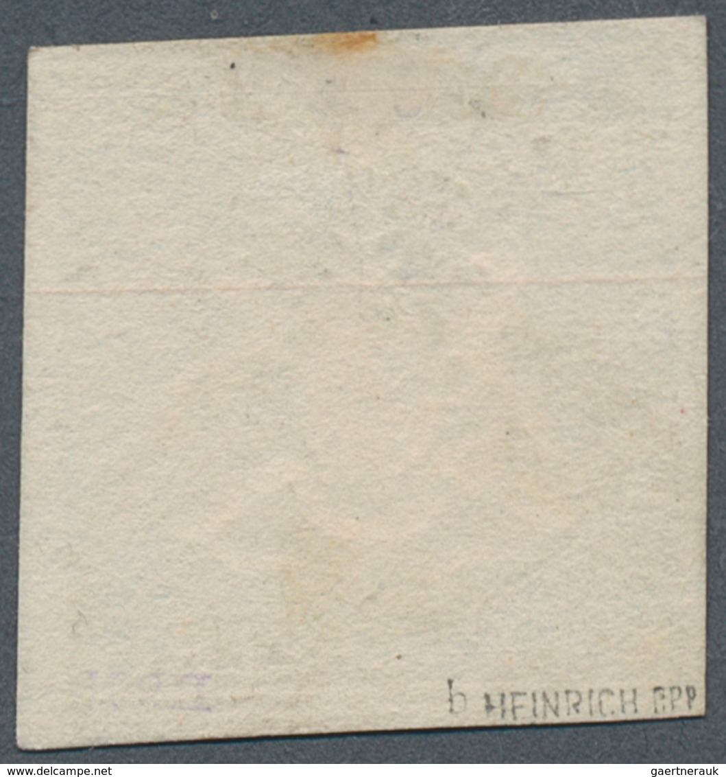 Württemberg - Marken Und Briefe: 1857, Wappen 6 Kr. In B-Farbe Dunkelolivgrün Auf Kartonpapier Mit W - Other & Unclassified