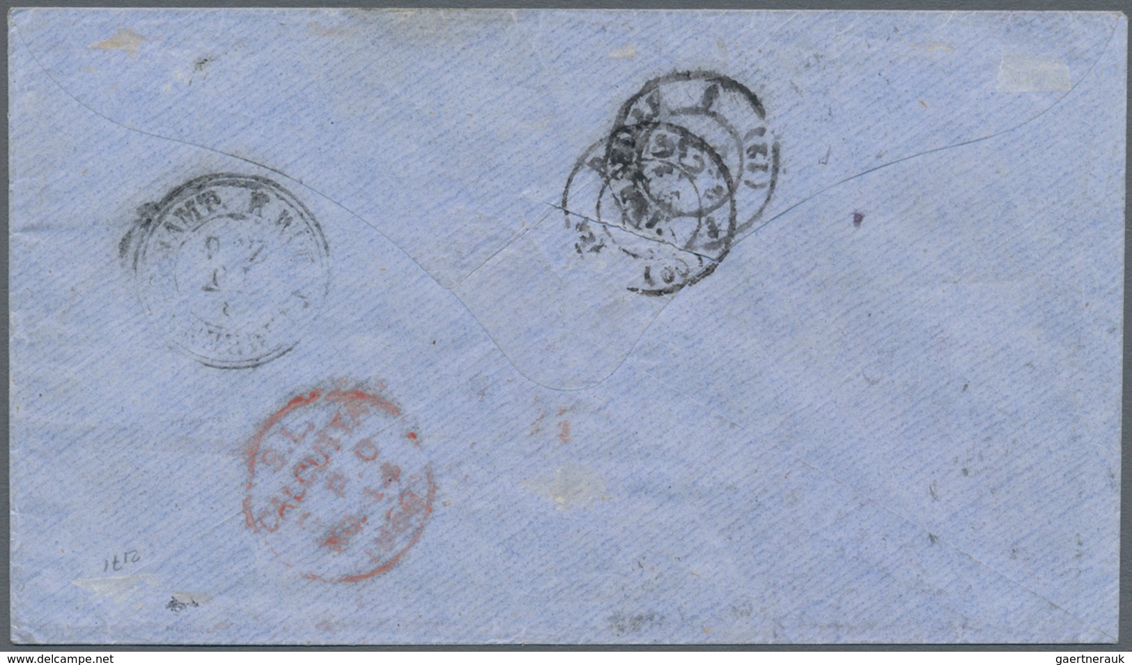 Württemberg - Marken Und Briefe: 1857, Wappen 18 Kr. In B-Farbe Dunkelblau Und 2x 6 Kr. Grün Mit Sei - Altri & Non Classificati