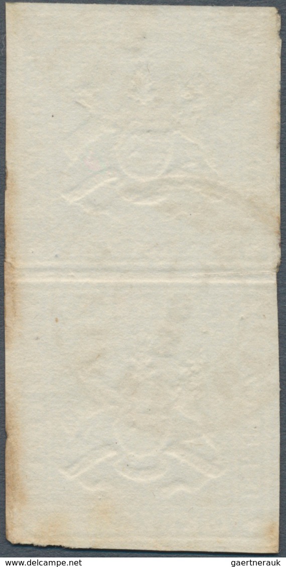 Württemberg - Marken Und Briefe: 1859, 18 Kr. Dunkelblau (ohne Seidenfaden) Im Senkrechten Paar Mit - Altri & Non Classificati