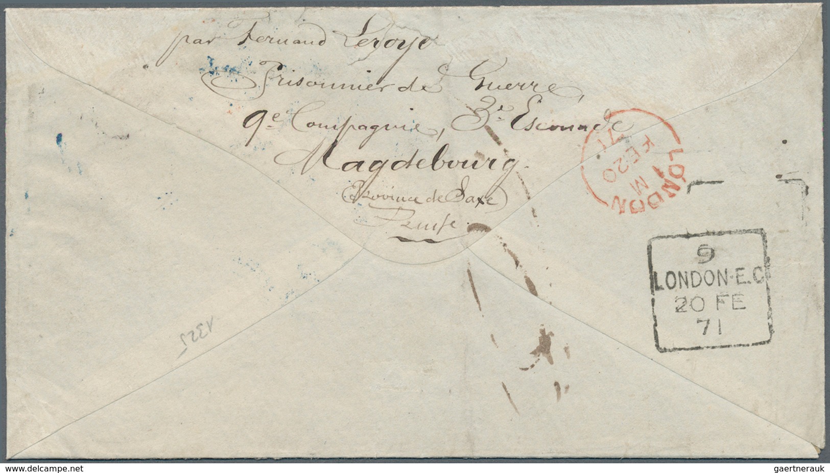 Norddeutscher Bund - Besonderheiten: 1871, Kriegsgefangenen-Brief Eines Frz. Soldaten Aus "MAGDEBURG - Altri & Non Classificati