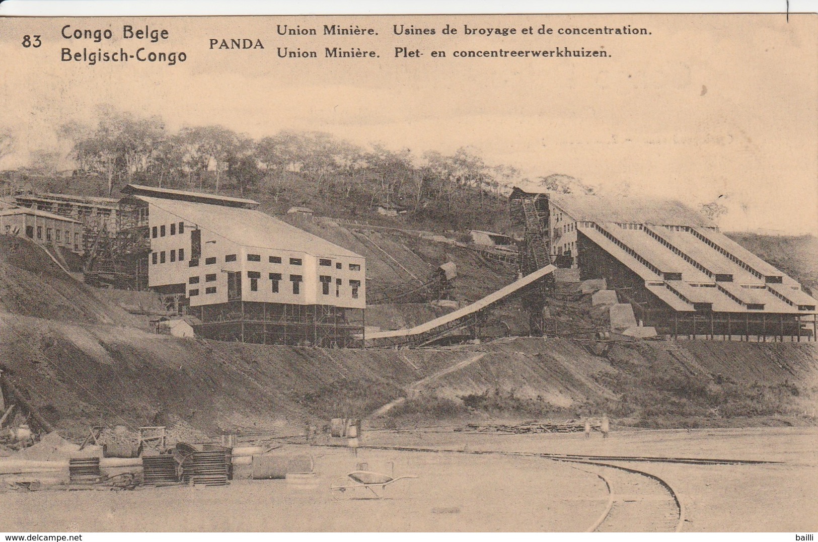 Congo Belge Entier Postal Illustré Pour La Belgique 1923 - Interi Postali