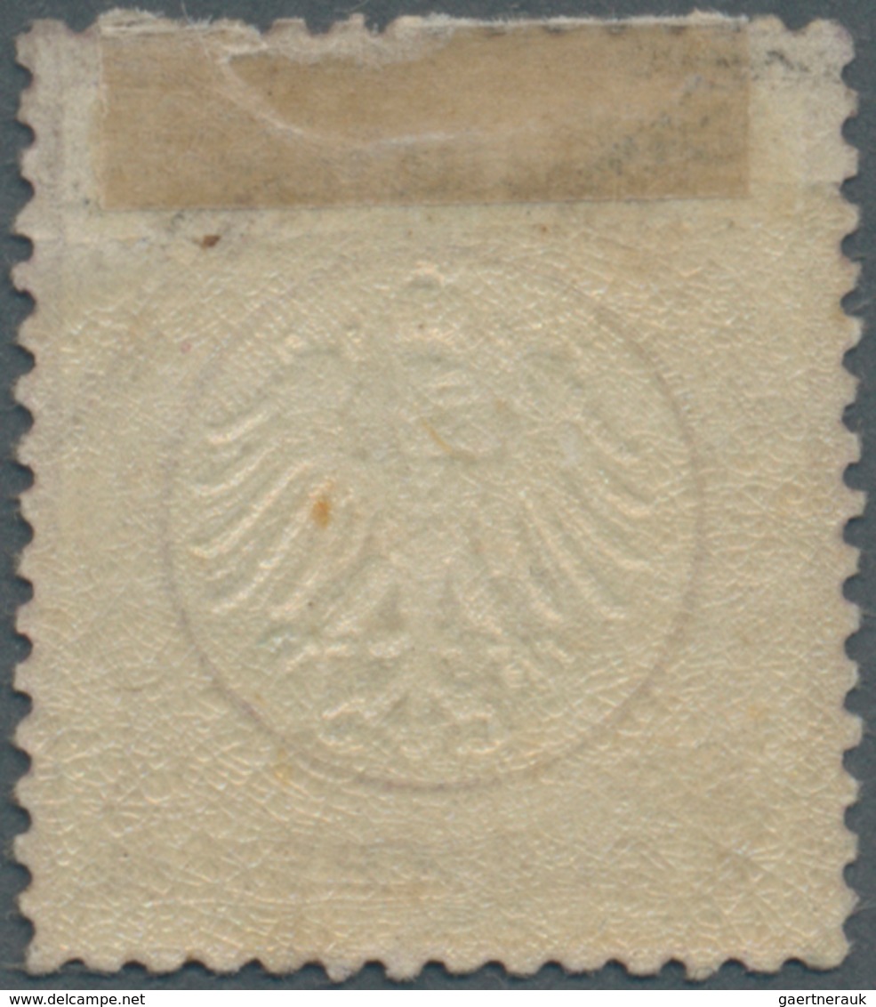 Deutsches Reich - Brustschild: 1872, Kleiner Schild ¼ Groschen Tiefviolett, Ungebraucht Mit Original - Storia Postale