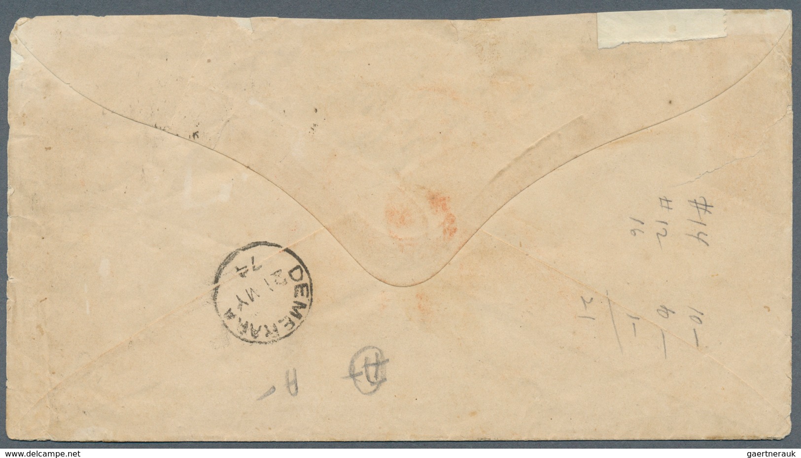 Deutsches Reich - Brustschild: 1872, 10 Gr Innendienst Vorschriftsmäßig Handschriftlich Entwertet In - Storia Postale