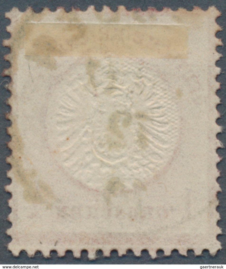 Deutsches Reich - Brustschild: 1872, 1 Gr. Rot, Tadelloses Stück Mit Deutlich Sichtbarem Plattenfehl - Cartas & Documentos