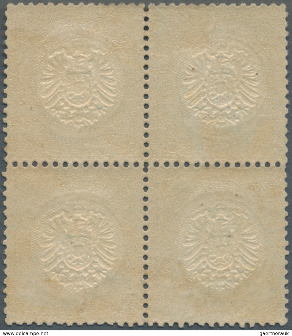 Deutsches Reich - Brustschild: 1872, Großer Schild 5 Groschen Ockerbaun Im Ungebrauchten Viererblock - Storia Postale