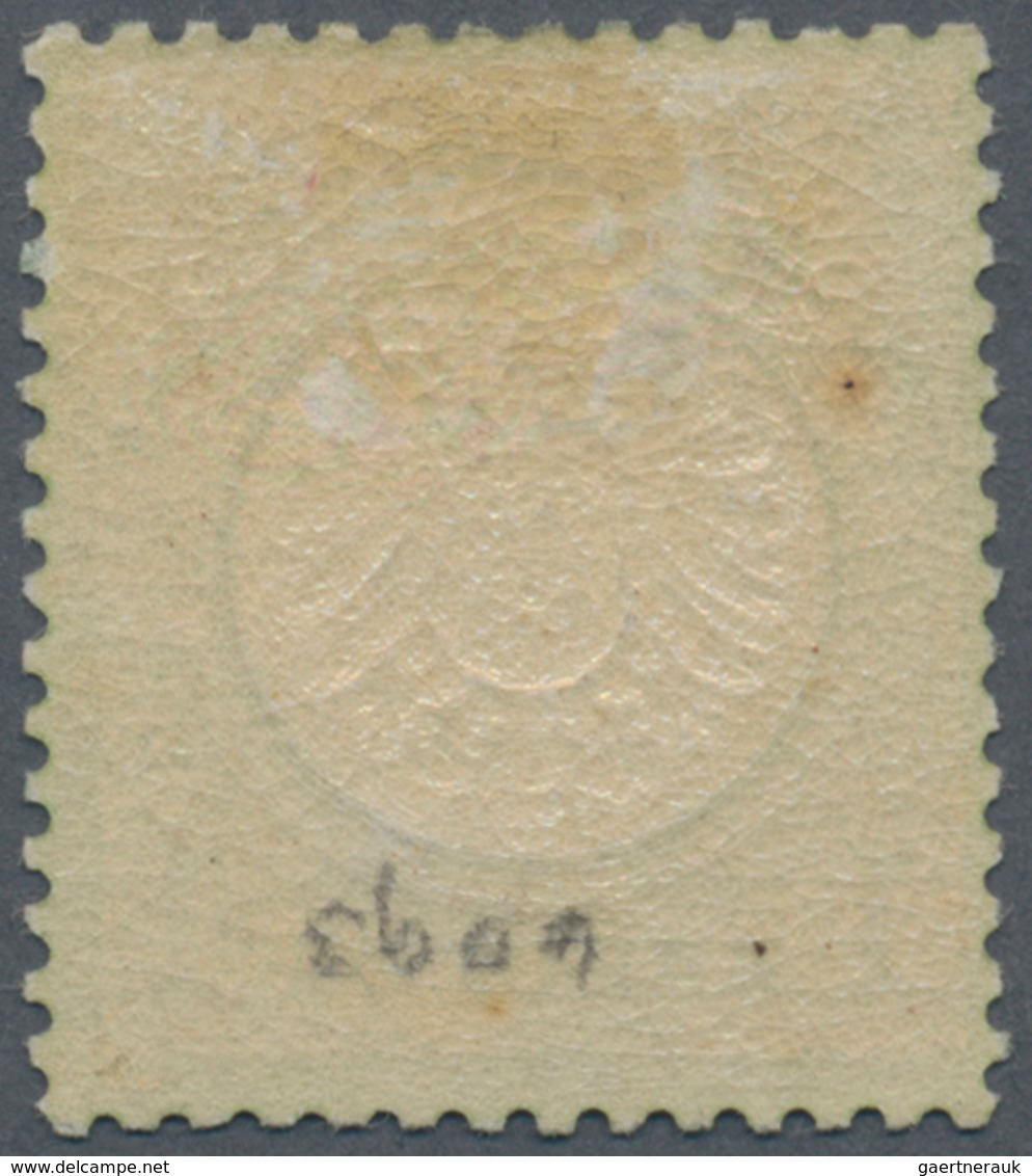 Deutsches Reich - Brustschild: 1872, 1 Kr. Großer Brustschild In Der Dunkelgraugrünen B-Farbe, Origi - Storia Postale