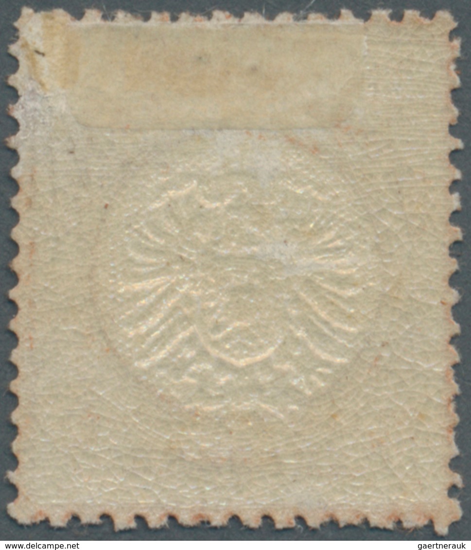 Deutsches Reich - Brustschild: 1872, Großer Schild 9 Kreuzer Rötlichbraun, Ungebraucht Mit Originalg - Cartas & Documentos