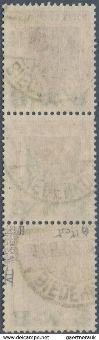 Deutsches Reich - Inflation: 1921, 3 M Auf 1¼ M Germania, Orangerot Bis Dkl'rosa / Dunkelkarminlila - Unused Stamps