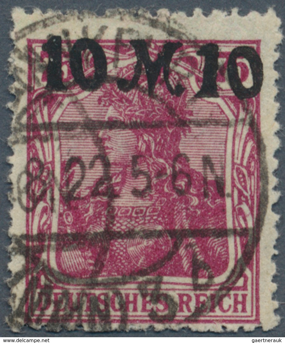 Deutsches Reich - Inflation: 1920, 10 Mark Auf 75 Pf Germania Als AUFDRUCK-FÄLSCHUNG Zum Schaden Der - Unused Stamps