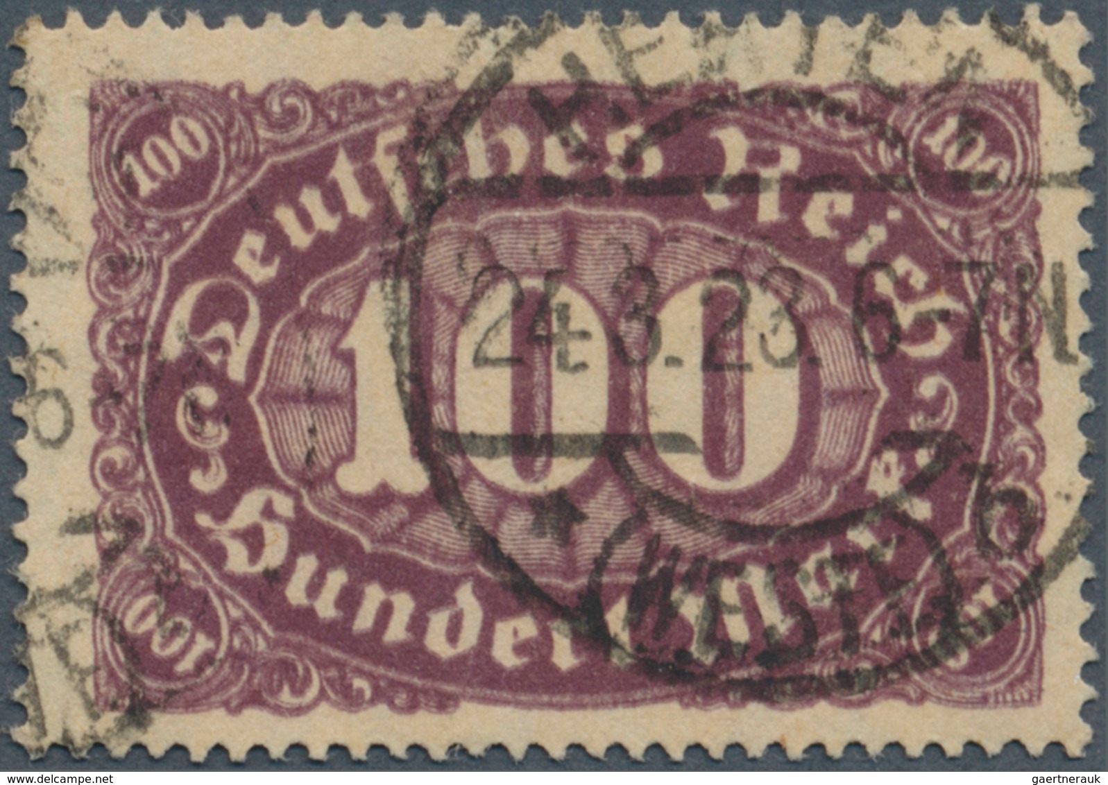 Deutsches Reich - Inflation: 1922, Freimarke: Ziffer Im Queroval, 100 M Mit DOPPEL-BILDDRUCK, Sauber - Unused Stamps