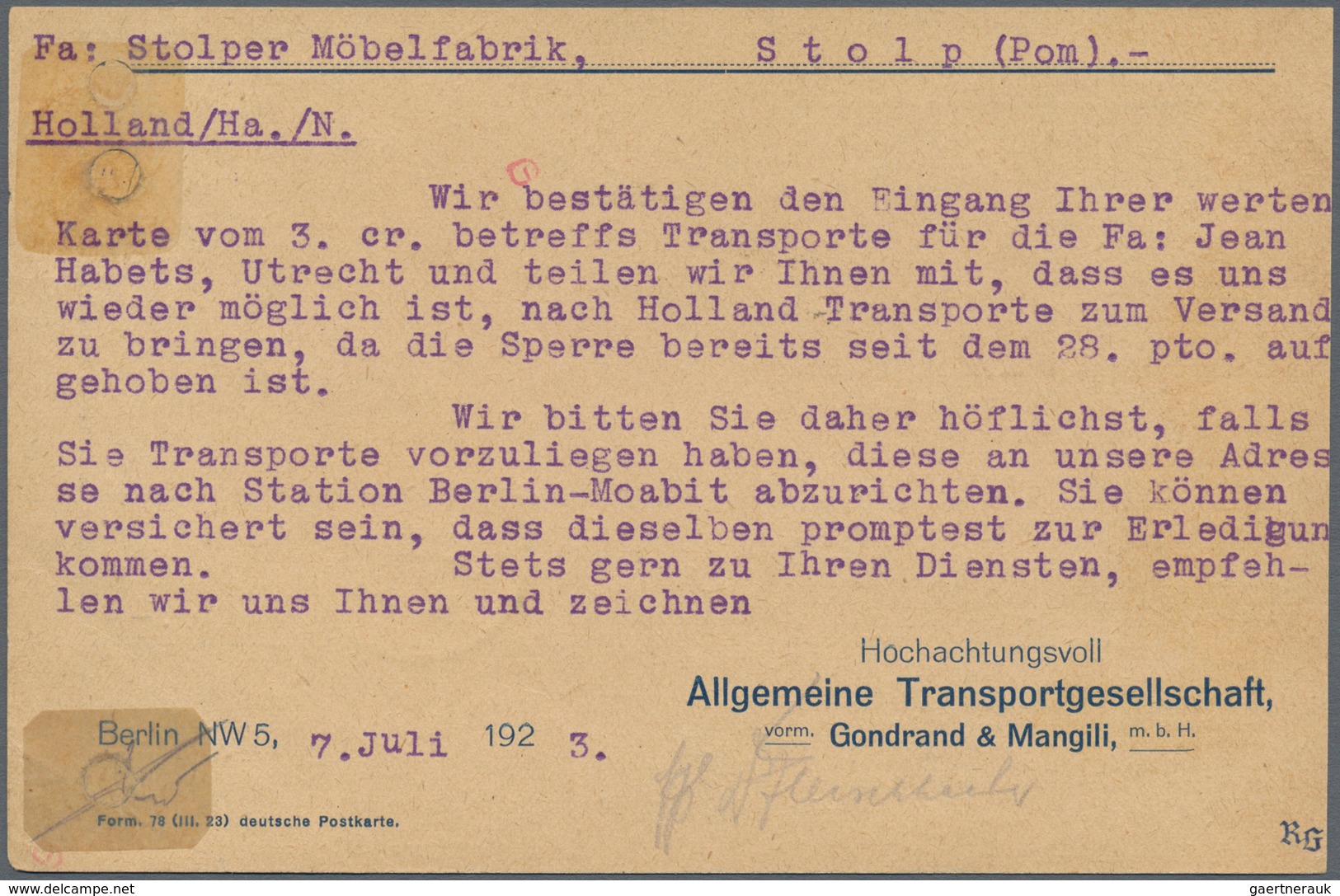Deutsches Reich - Inflation: 1923 FIRMENFREISTEMPEL: Vier Frühe, Experimentelle Firmenfreistempel Au - Nuevos