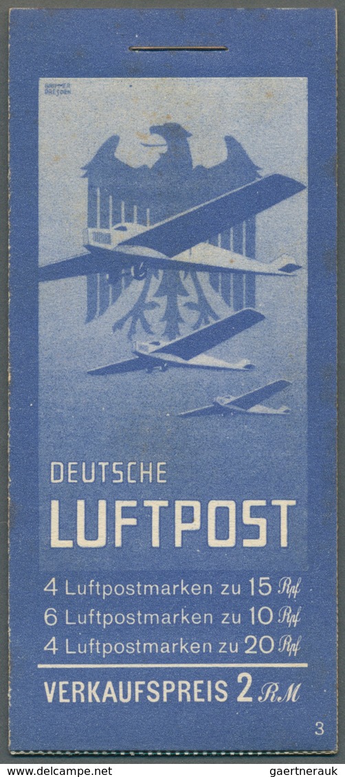 Deutsches Reich - Markenheftchen: 1931, Flugpost Markenheftchen, Deckel Min. Gebräunt, Mi. Für H - B - Libretti