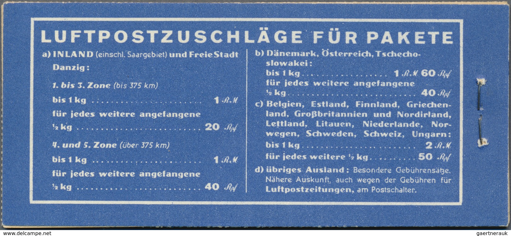 Deutsches Reich - Markenheftchen: 1931, Flugpost Markenheftchen, O Nr. 3, Mi. 1100,- Euro - Libretti