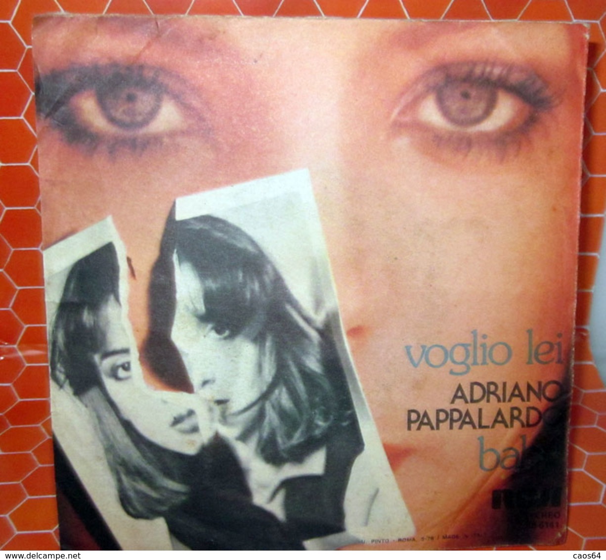 ADRIANO PAPPALARDO VOGLIO LEI  COVER NO VINYL 45 GIRI - 7" - Accessoires, Pochettes & Cartons