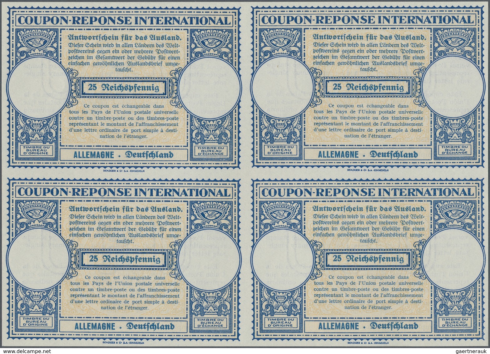 Deutsches Reich - Ganzsachen: 1941, Juni. Internationaler Antwortschein "25 Reichspfennig" (London-M - Other & Unclassified