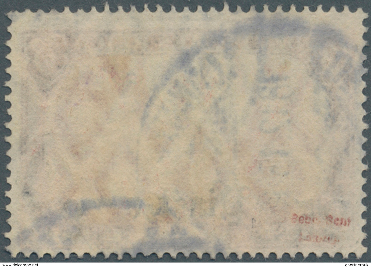 Deutsche Post In Der Türkei: 1905, 25 Pia. Auf 5 Mark Schwarz/dunkelkarmin, Sog. Ministerdruck, Farb - Turchia (uffici)