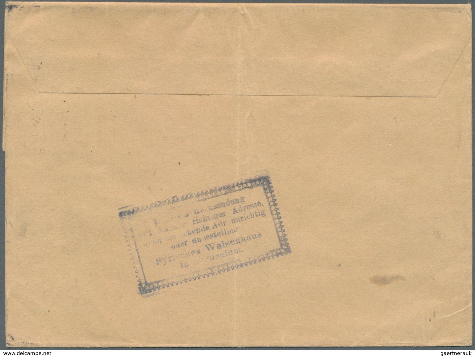 Deutsche Post In Der Türkei - Ganzsachen: 1902, 10 Para Streifband Aufgegeben JERUSALEM DEUTSCHE POS - Turchia (uffici)