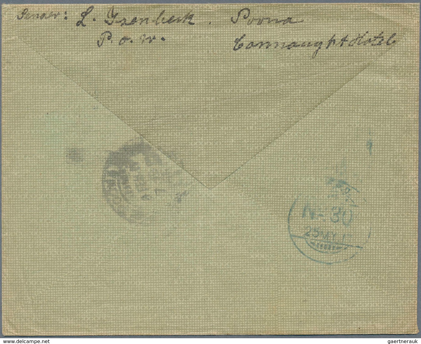 Deutsch-Ostafrika - Besonderheiten: Kriegsgefangenen-Lager: 1917, KGF-Brief Eines Dt. Internierten M - German East Africa
