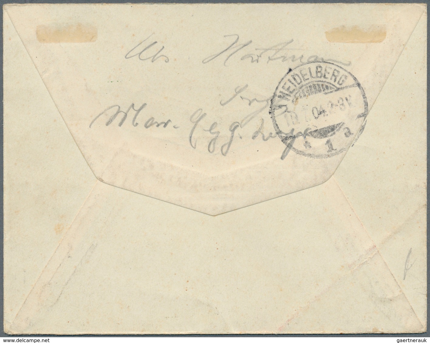 Deutsch-Südwestafrika - Besonderheiten: 1904, Feldpostbrief In "Flaggenfarben Rot-weiß-grün" (Greifs - Africa Tedesca Del Sud-Ovest