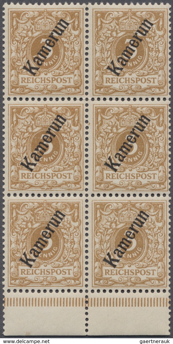 Deutsche Kolonien - Kamerun: 1898, 3 Pfg. Aufdruck In Der Guten Farbe HELLOCKER Im Postfrischen, Sen - Camerun