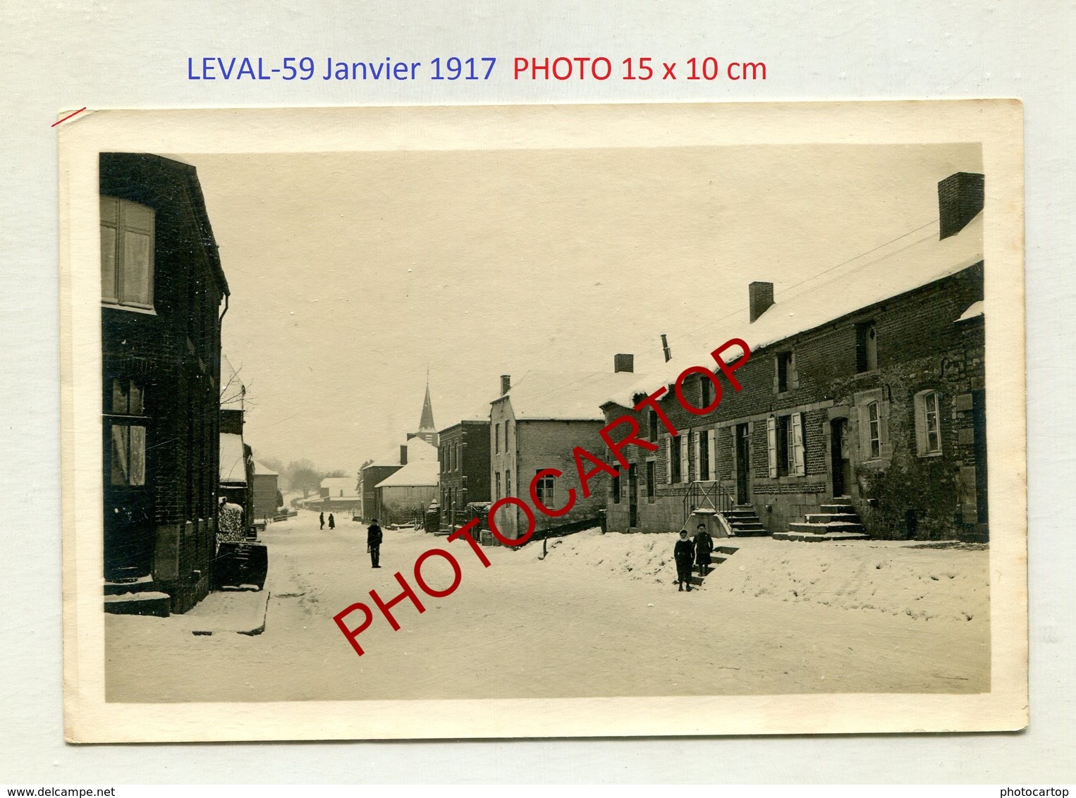 LEVAL-Janvier 1917-PHOTO Allemande-GUERRE 14-18-1WK-France-59- - Autres & Non Classés