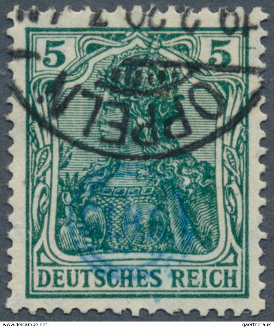 Deutsche Abstimmungsgebiete: Oberschlesien - Französische Besatzung: 1920, 5 Pf Germania, Sogenannte - Altri & Non Classificati