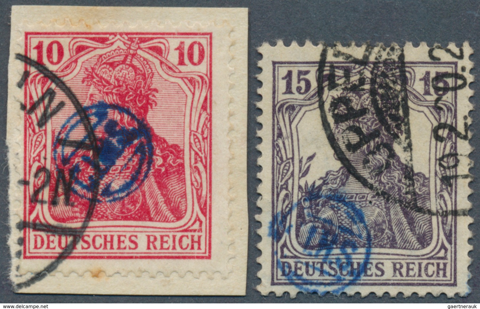 Deutsche Abstimmungsgebiete: Oberschlesien - Französische Besatzung: 1920, 10 Pf Germania, Sogenannt - Other & Unclassified