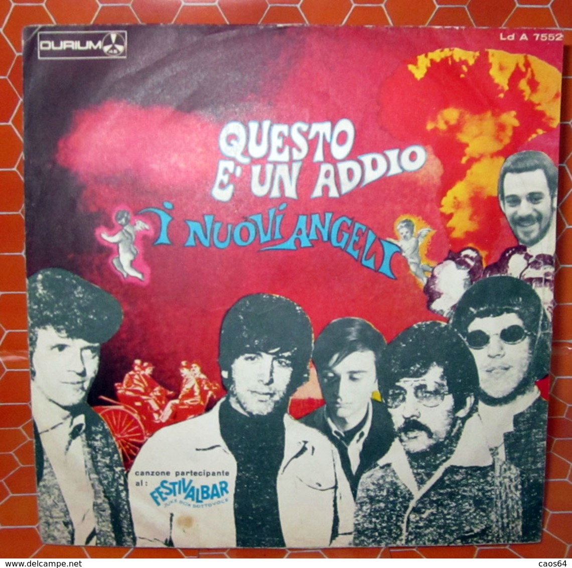 I NUOVI ANGELI QUESTO E' UN ADDIO  COVER NO VINYL 45 GIRI - 7" - Accessories & Sleeves