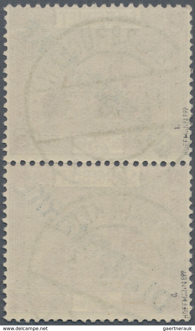 Deutsche Abstimmungsgebiete: Saargebiet - Dienstmarken: 1923, 25 C. Dienstmarken Als Senkrechtes Paa - Oficiales
