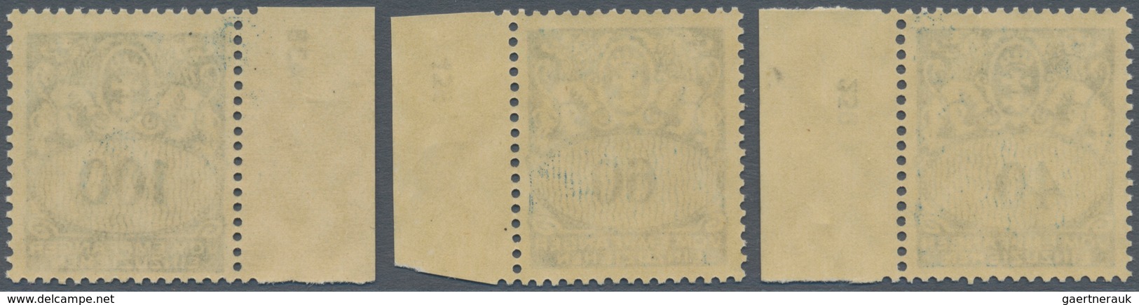 Danzig - Portomarken: 1938, 40 Pfg. - 60 Pfg. Portomarken Jeweils Als Randstück Mit HAN, Postfrisch, - Altri & Non Classificati