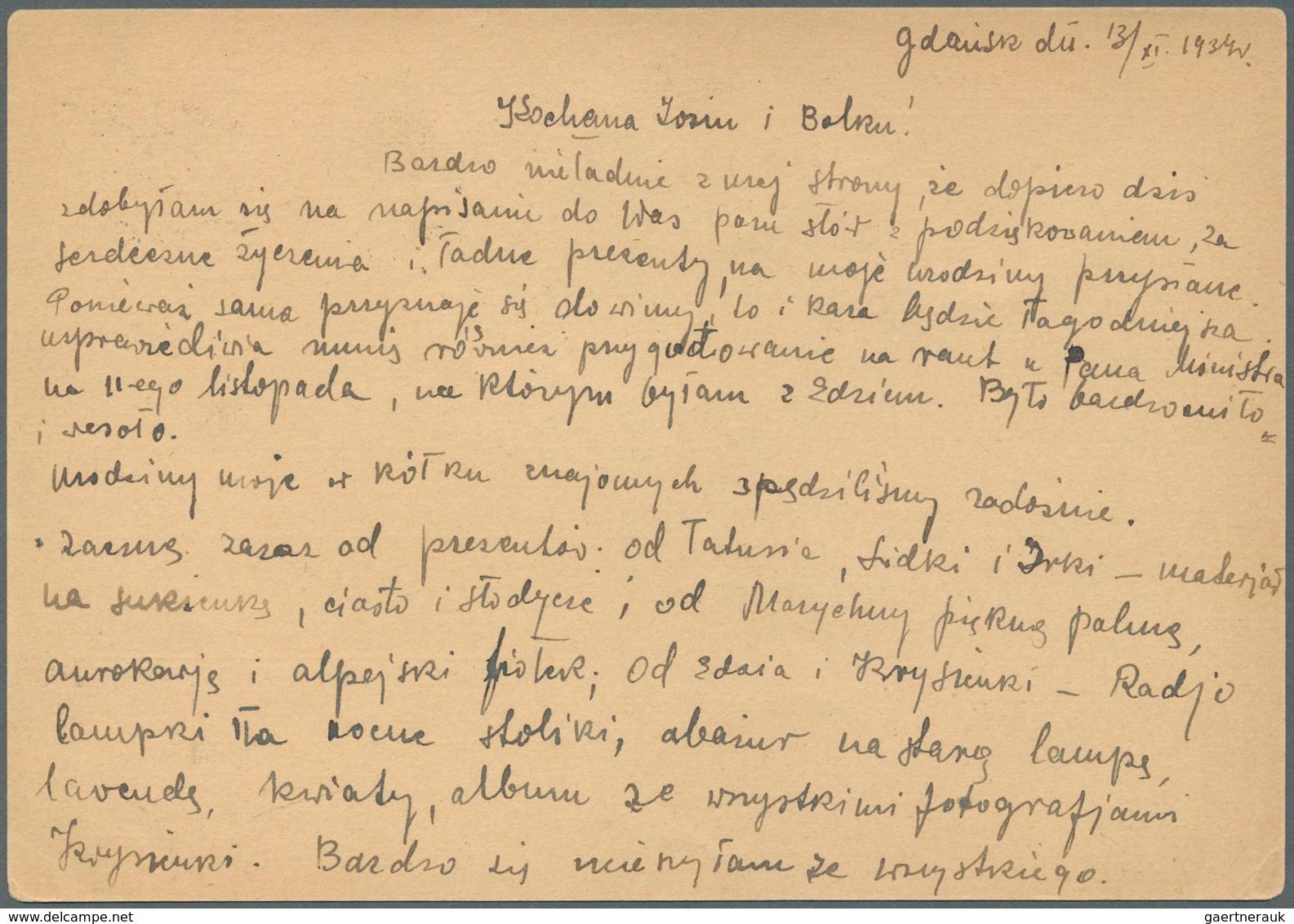 Danzig - Polnische Post (Port Gdansk): 1937, 15 Gr. Aufdruck-Ganzsachenkarte Bedarfsgebraucht Aus "G - Altri & Non Classificati