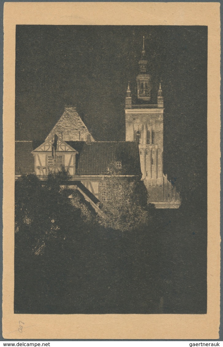 Danzig - Ganzsachen: 1934, 10 Pfg. WHW-Sonderganzsachenkarte Mit Abb. "Danzig: St.-Katharienkirche B - Other & Unclassified