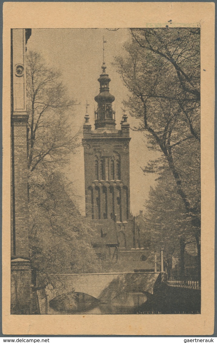 Danzig - Ganzsachen: 1934, 10 Pfg. WHW-Sonderganzsachenkarte Mit Abb. "Danzi: St-Katharienkirche", B - Altri & Non Classificati