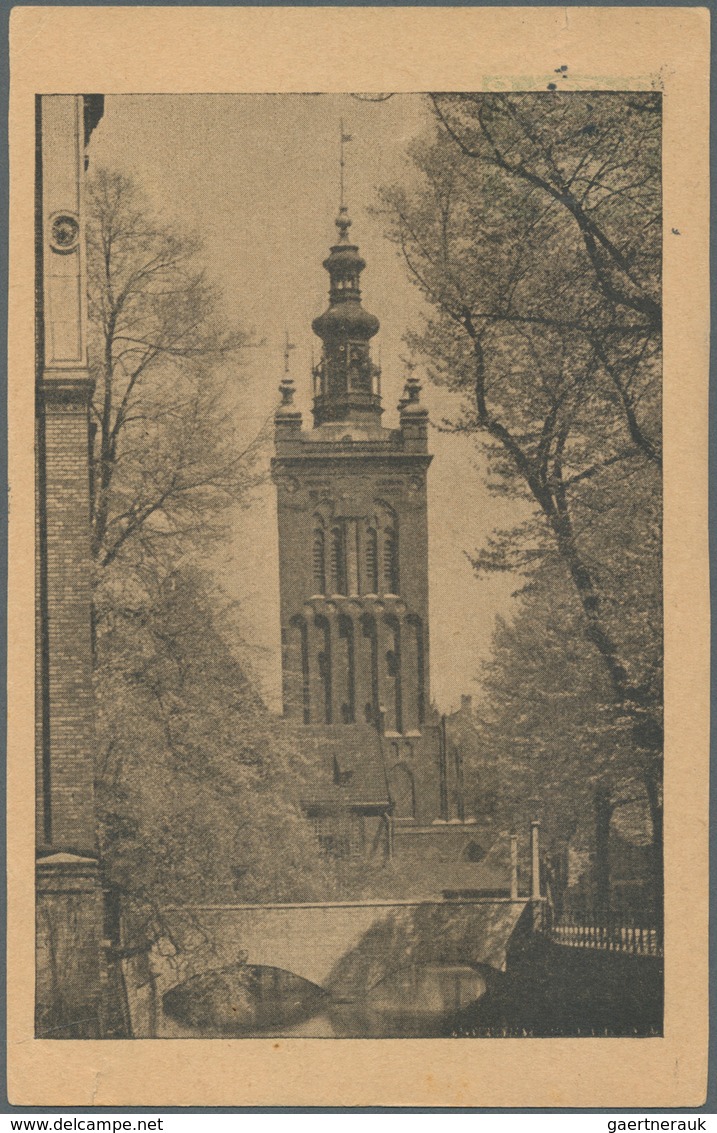 Danzig - Ganzsachen: 1934, 10 Pfg. WHW-Sonderganzsachenkarte Mit Abb. "Danzi: St-Katharienkirche", B - Other & Unclassified