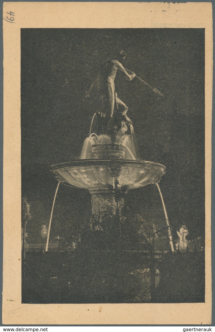 Danzig - Ganzsachen: 1934, 10 Pfg. WHW-Sonderganzsachenkarte Mit Abb. "Danzig: Neptunbrunnen Langer - Other & Unclassified