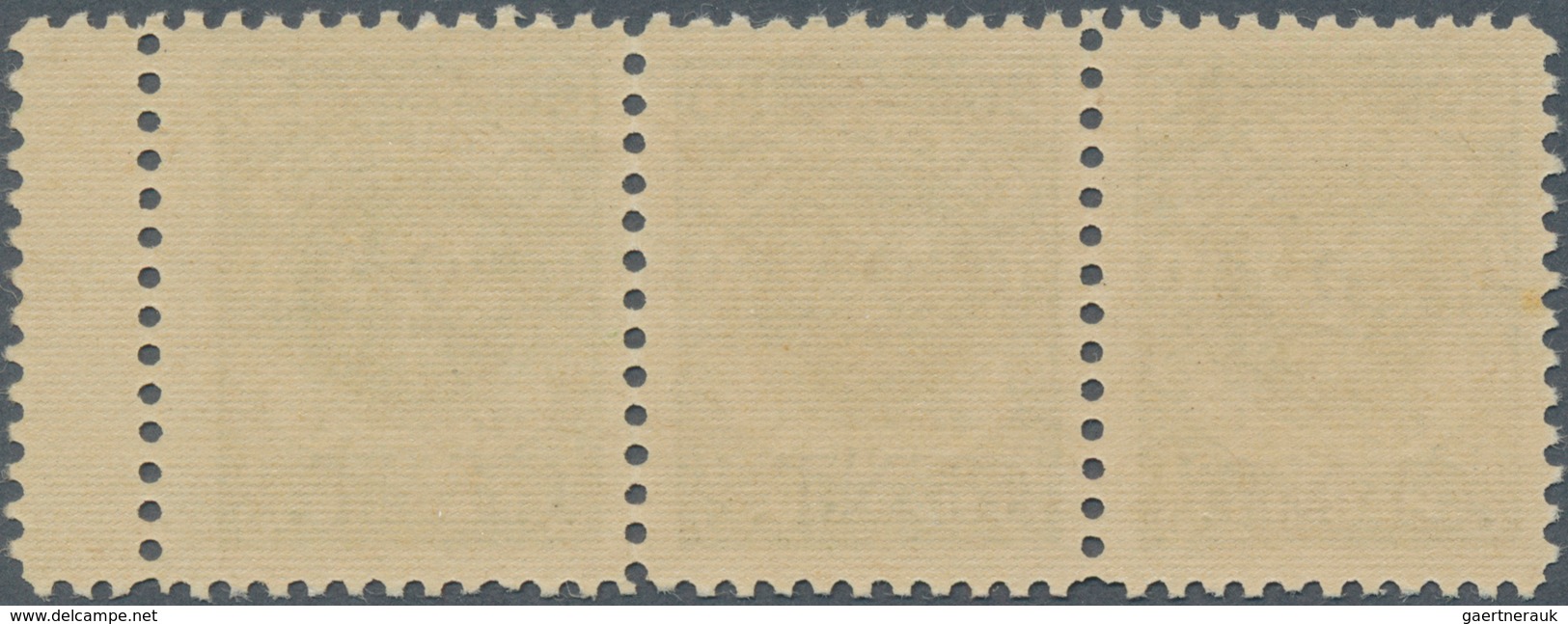 Memel: 1923, Dreierstrefen "2 CENT" Auf 50 M Dabei Plattenfehler: Farbklecks Auf 5 Der Rechten "50" - Memel (Klaipeda) 1923