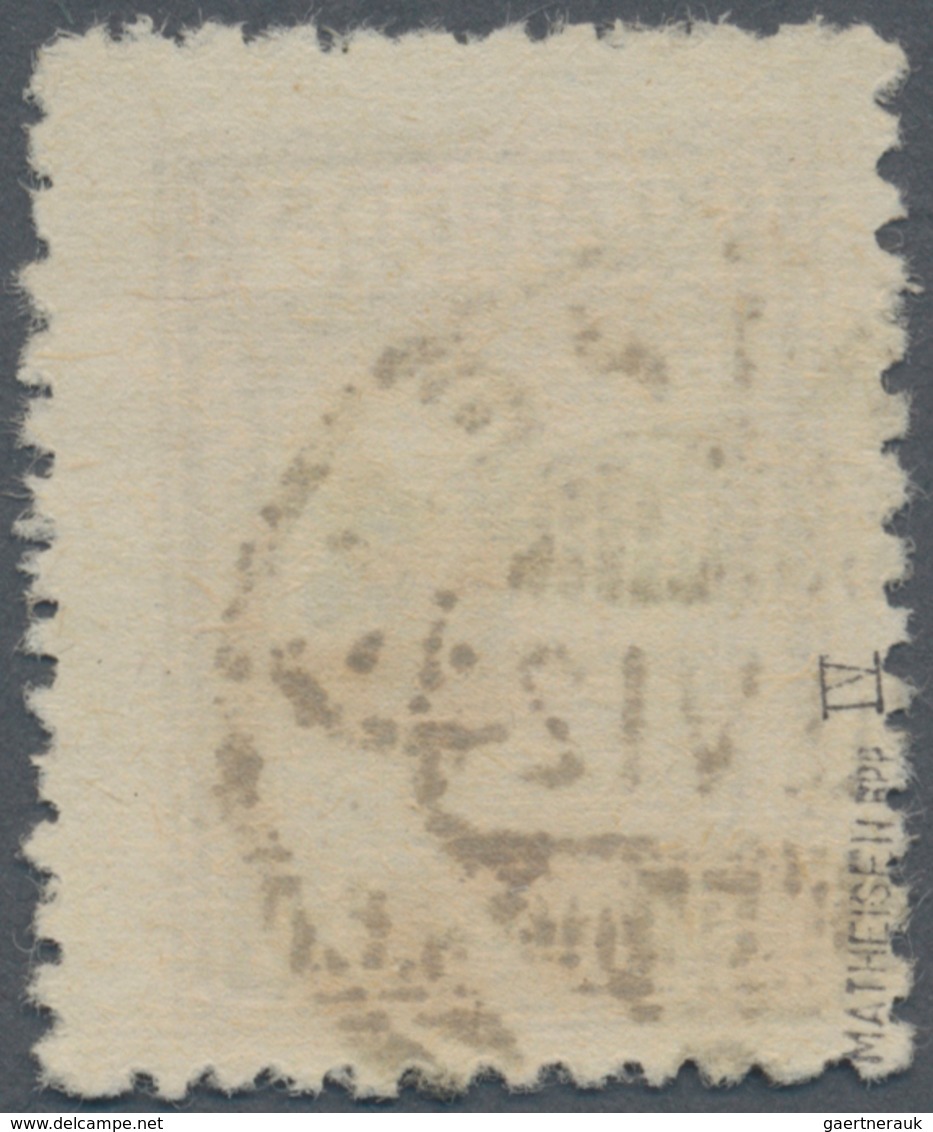 Memel: 1923, 15 C. Auf 50 M., Grüner Aufdruck, Type IV = Ohne Annulierungsstriche Und Größerem Absta - Memel (Klaipeda) 1923