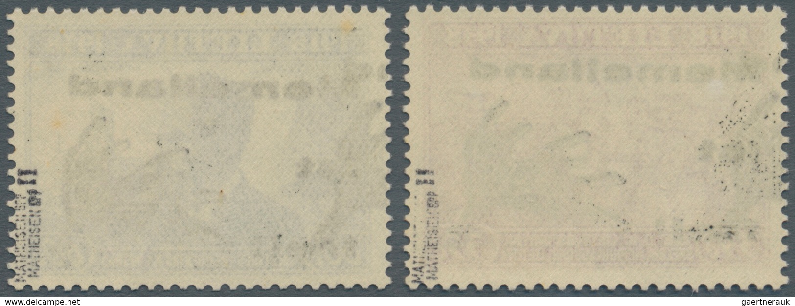 Memel - Lokalausgabe Memelland: 1939, 35 C. Und 60 C. Je Mit Doppeltem Aufdruck In Type II, Postfris - Memel (Klaipeda) 1923