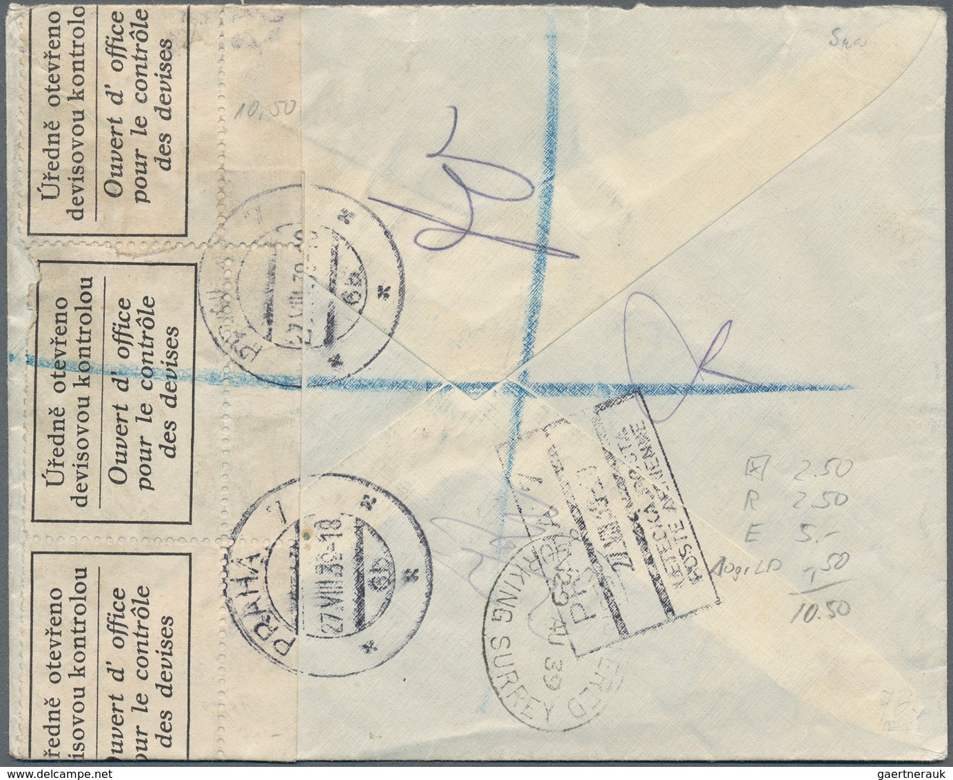 Dt. Besetzung II WK - Böhmen und Mähren: 1939. Aufdruck 1939, einschl. 10 Kr Höchstwert, auf 7 Ausla