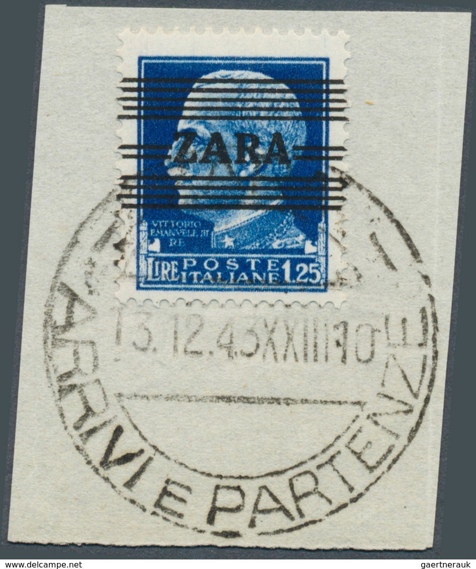 Dt. Besetzung II WK - Zara: 1943, Freimarke 1.25 L Von Italien Mit Geändertem Aufdruck Auf Briefstüc - Occupazione 1938 – 45