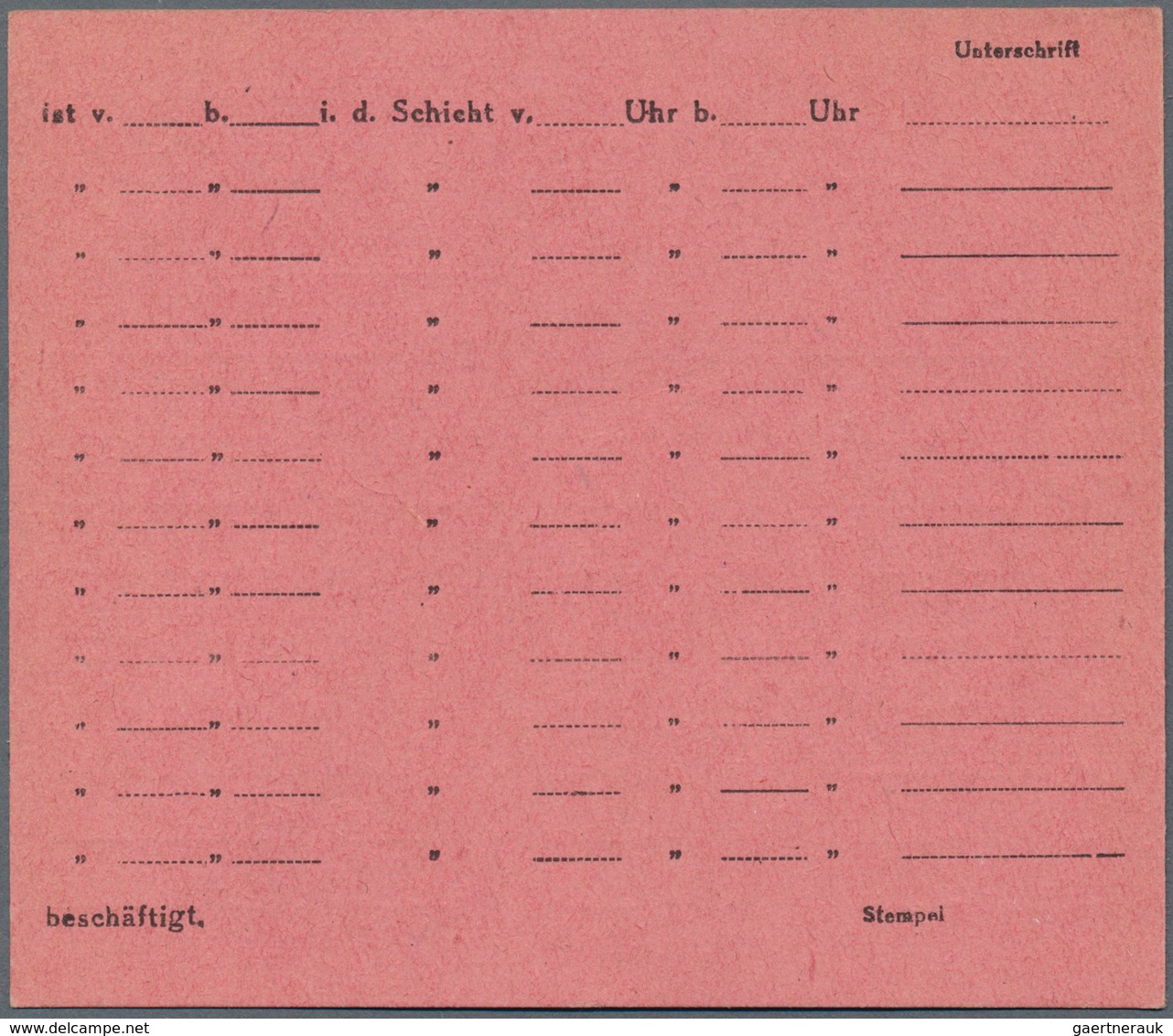 Ghetto-Post: 1944 Ca., LITZMANNSTADT, Konvolut Mit 3 Ungebrauchten Formularen, Dabei Eine Bescheinig - Altri & Non Classificati